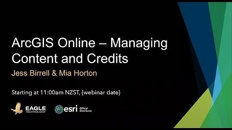 ArcGIS Online   Managing Content and Credits