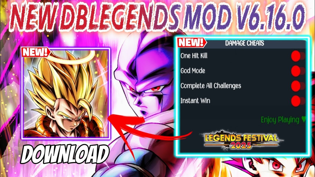 NEW DRAGONBALL LEGENDS MOD V6.16.0 APK ( Dragonball legends )