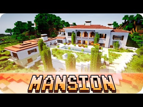 Minecraft - Luxury Brick Mansion - House Map w/ Download 