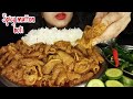ASMR : Eating Spicy Mutton Boti Curry with Basmati Rice ( Eating Show) REAL MUKBANG ( NO TALKING)