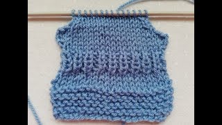 Knitting increase and decrease with casting off beginners tutorial Details