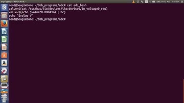 BeagleBoneBlack Reading ADC value from terminal