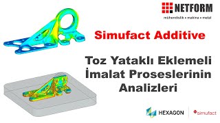 Netform - Simufact Additive Eğitimi - Toz Yataklı Eklemeli İmalat Prosesinin Analizi