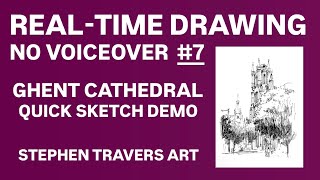 Real-Time Drawing Quick Sketch Technique Demo (No Voiceover)