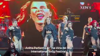 Anitta Performs Live At The Vina del Mar International Song Festival.