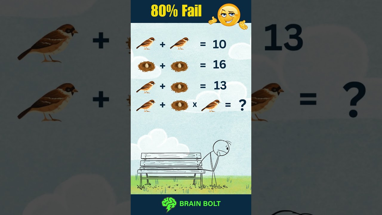 80% FAIL This Tricky Bird & Nest Puzzle! Can You Solve It? 