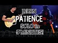 HOW TO PLAY Guns N Roses Patience Guitar Solo with Tabs (Direct and Concise)