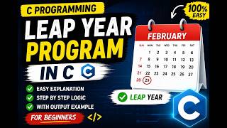 Leap Year Program in C | Step-by-Step Explanation in Hindi | C Programming for Beginners