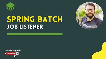 Job Listener in Spring Batch (JobExecutionListenerSupport).