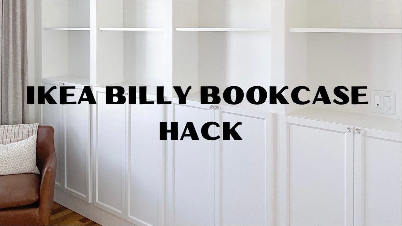 IKEA Billy Bookcase Hack   DIY Built In Shelves Tutorial