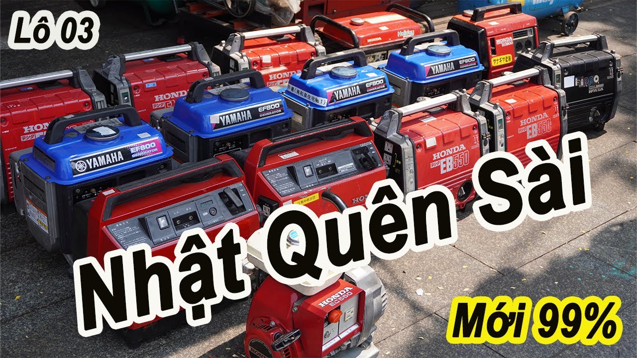 Máy Phát Điện nội địa Nhật Bản,Honda eb550,ex900, Yamaha-EF800, Quy Nhơn,Zalo:077.3959.179 (Lo#03)