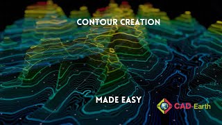 How to Create Contour Lines with CAD-Earth application extension in AutoCAD software environment. screenshot 5