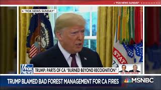 Trump Blames California Wildfires on Failure to Rake Leaves, Says Bigger than Climate Change