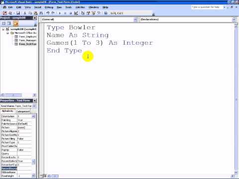 Creating and Using Data Types