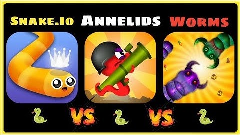 Snake.Io Vs Annelids Vs Battle Worms Zone Game Comparison!