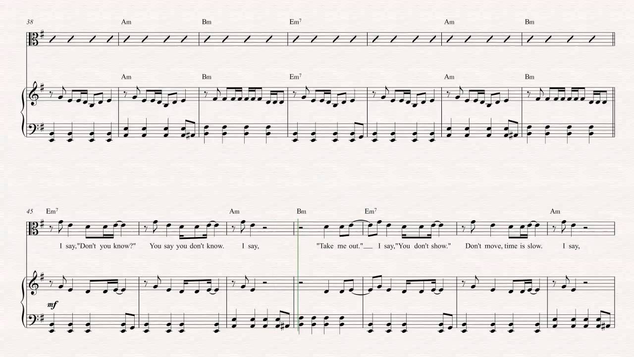 Viola Take Me Out Franz Ferdinand Sheet Music Chords Vocals Viola take me out franz ferdinand sheet music chords vocals