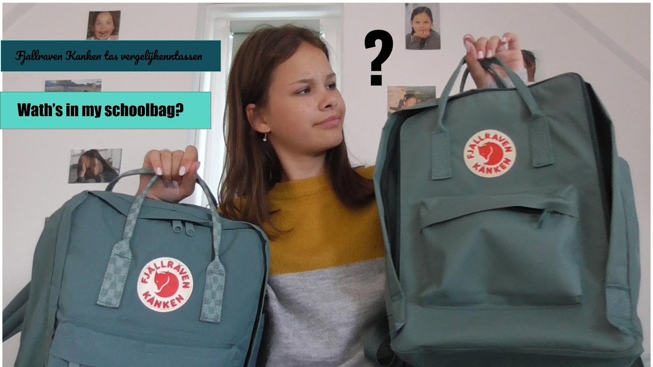 Middellandse Zee werk Egoïsme Fjallraven Kankentas 16L & 20,5L vergelijken/Whats in my schoolbag || It's  me - YouTube