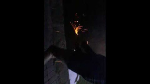 Firework rocket gone wrong!