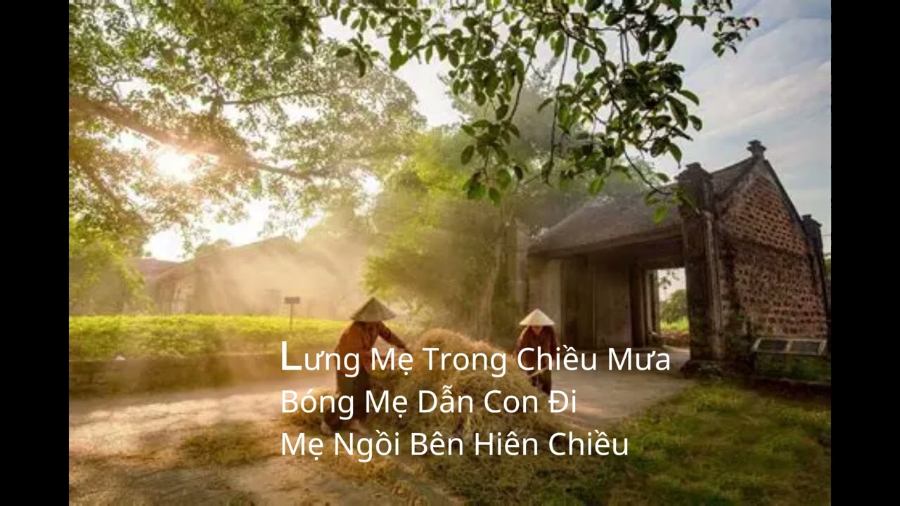 Bài hát cảm động về mẹ.Lưng Mẹ Trong Chiều Mưa.Bóng Mẹ Dẫn Con Đi.Mẹ Ngồi Bên Hiên Chiều