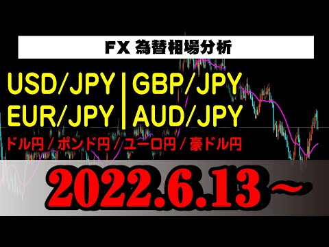 FX為替【USDドル円)GBP(ポンド円)AUD(豪ドル円)EUR(ユーロ円)】2022.5.31相場分析