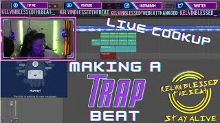 Making a crazy trap beat! Ft. @palmrr  #loopgang