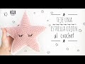 Teje un cojín de Estrella al Crochet súper fácil