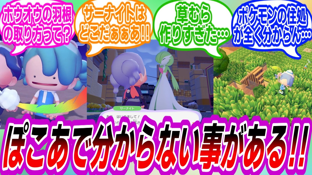 【ぽこあポケモン】ぽこあのわからない事について教え合うトレーナーたちの反応集