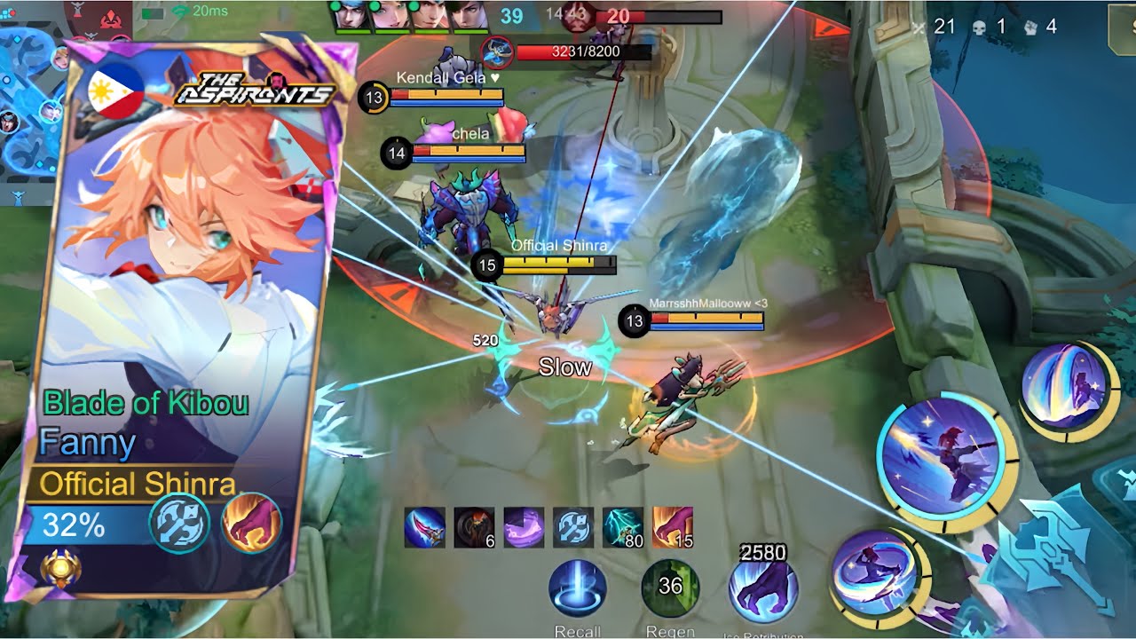 BEST AGGRESSIVE FANNY GAMEPLAY IN RANK GAME SOLO - MLBB  