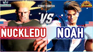 SF6 🔥 Nuckledu (Guile) vs Noah (Luke) 🔥 SF6 High Level Gameplay