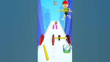 Roof Rails Riot: 3D Stack & Sprint Challenge #RoofRails #ViralGaming #GamingShorts  #games