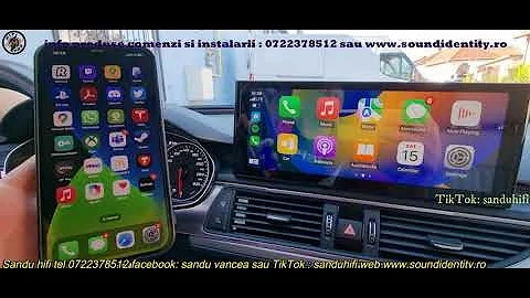 AUDI A6 C7 12 3 BIG ANDROID MONITOR 8 GB RAM APPLE CARPLAY