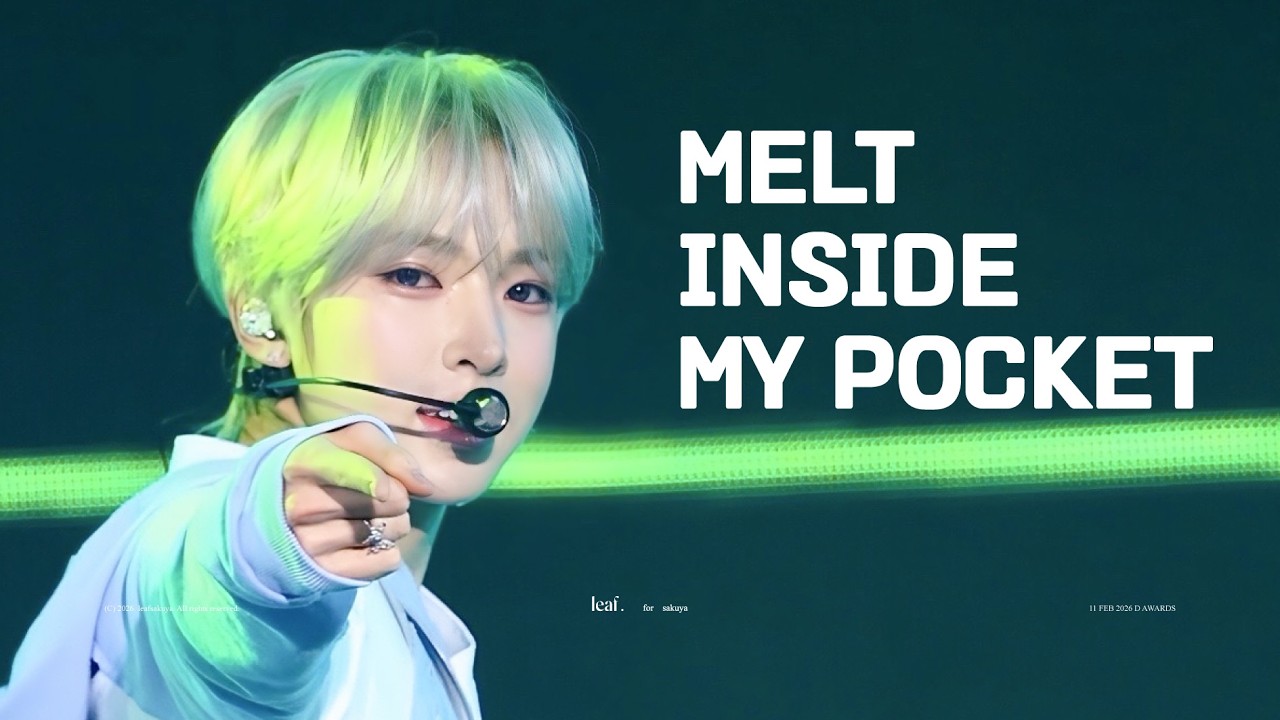 [4K] 260211 D AWARDS 'MELT INSIDE MY POCKET' l 엔시티 위시 사쿠야 직캠 밈프 MIMP FOCUS FANCAM