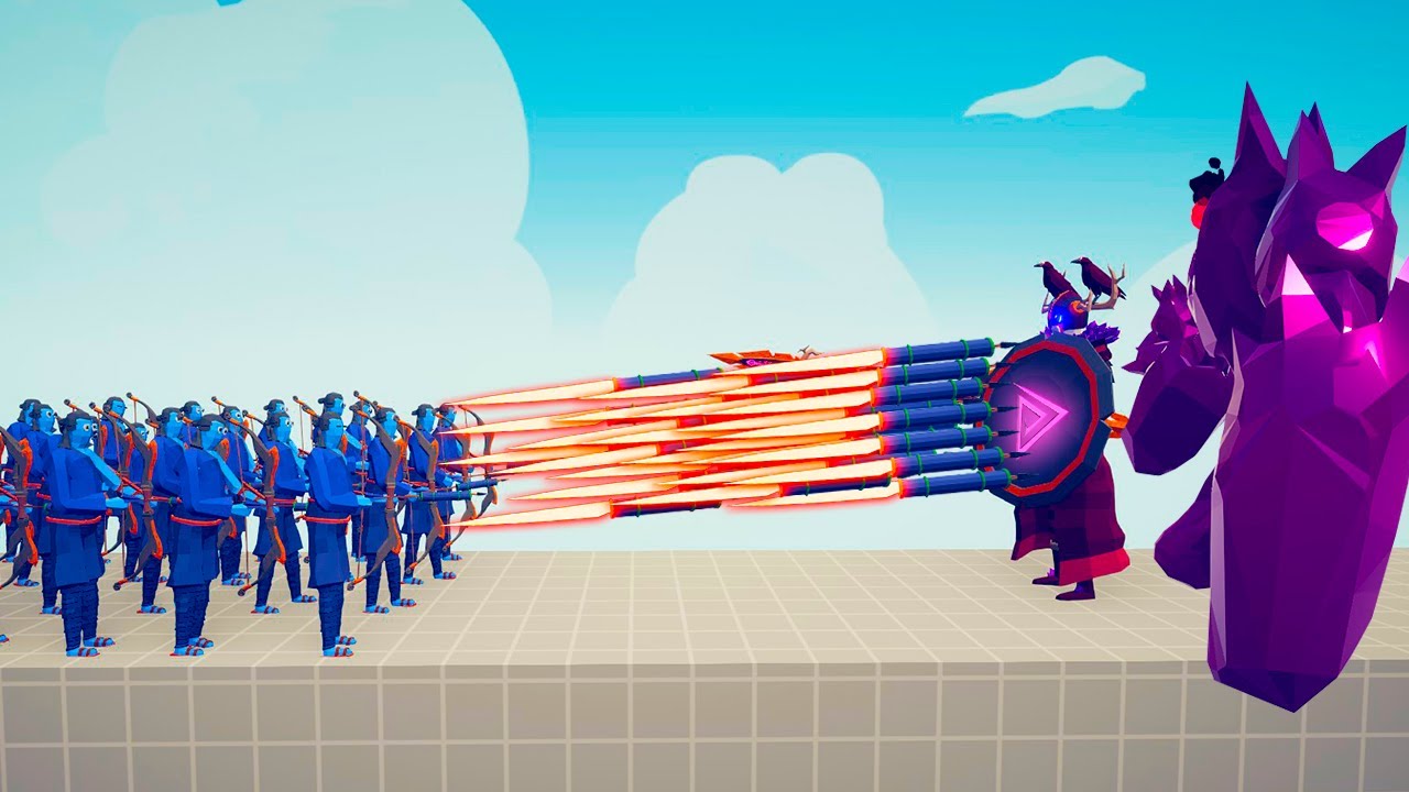 UPDATED ODIN vs 100x RANGED UNITS | TABS Totally Accurate Battle Simulator