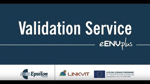 eENVplus Validation Service