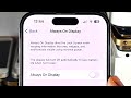 How To Enable Always on Display iOS 17