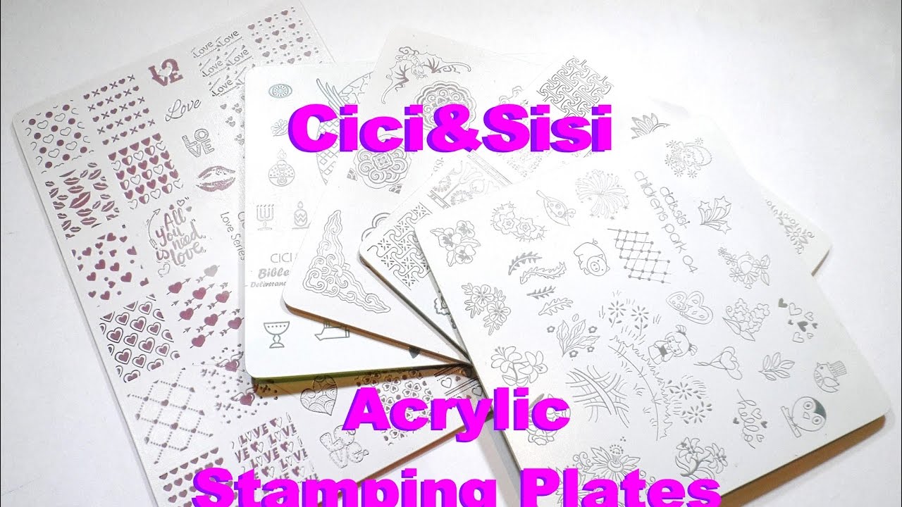 Acrylic Stamping Plates from Cici&Sisi - Swatches and Review