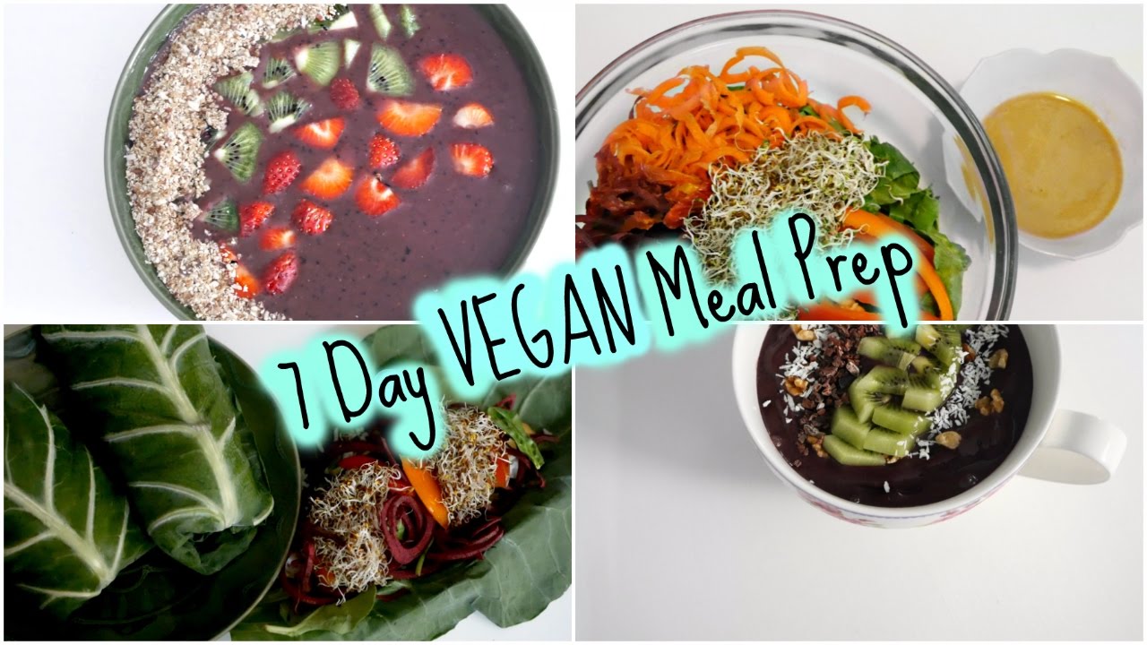 Vegan Meal Prep 7 Days Raw and Cooked! YouTube