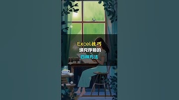 excel填充序号的四种方法，总有一个你用的上。 #办公技巧 #excel序号填充技巧 #职场加分技能