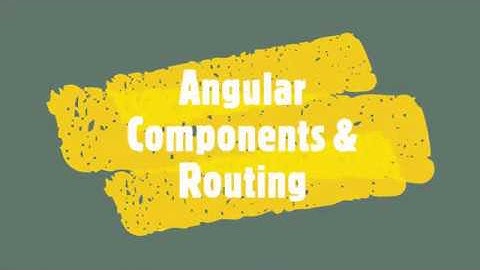 Angular Part2 | Components & Routing
