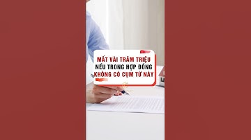 Bạn Sẽ Mất Vài Trăm Triệu Nếu Trong Hợp Đồng Không Có Cụm Từ Này #duycuonginvest #batdongsan