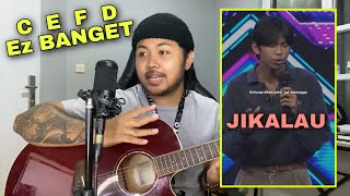 Tutorial Chord Gitar + Genjrengan (Danar Widianto - Jikalau (Naif)) X Factor Trending #pencerahan