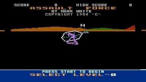 assault force for Atari 8-bit (demo mode)