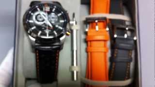 Men's Black Nautica NCS Chronograph Box Set Watch N22564G