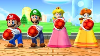 Mario Party 9  Mario vs Peach vs Luigi vs Daisy  Minigames (Master CPU)