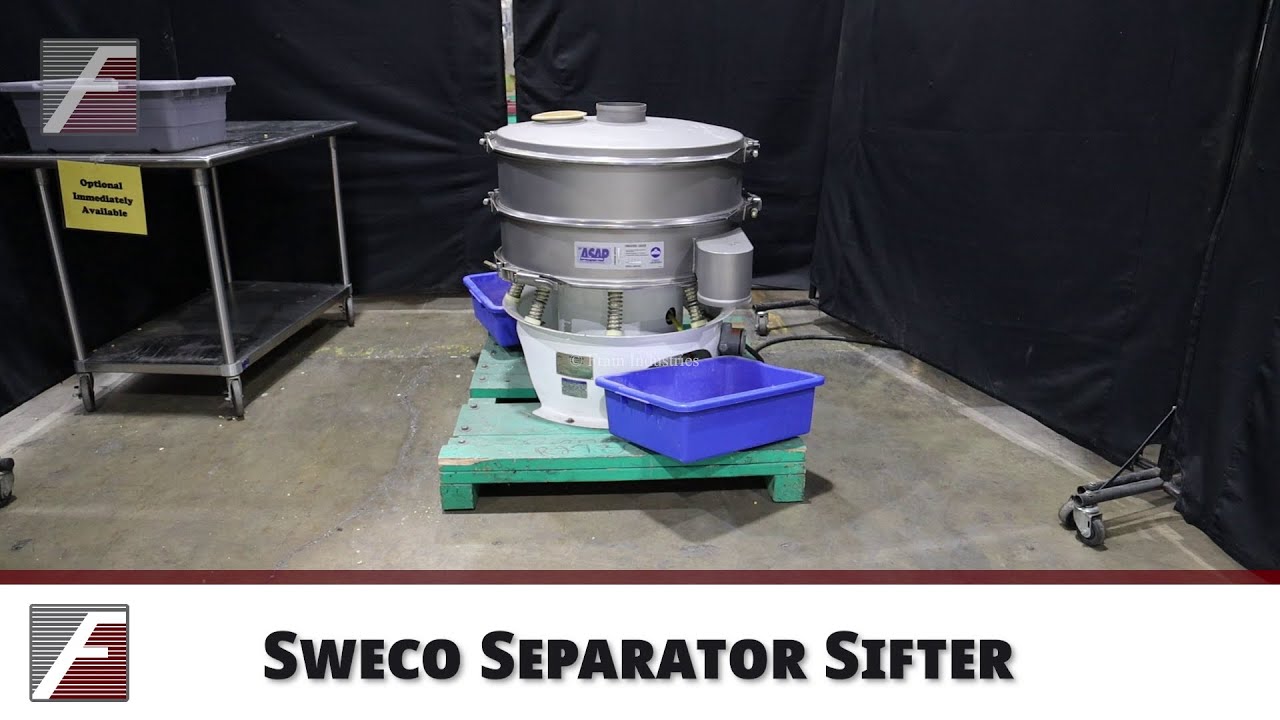 Sweco Separator Sifter Demonstration YouTube
