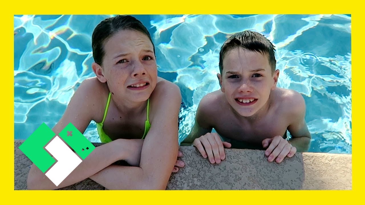 KIDS FIRST TIME IN NEW POOL (Day 1807) | Clintus.tv
