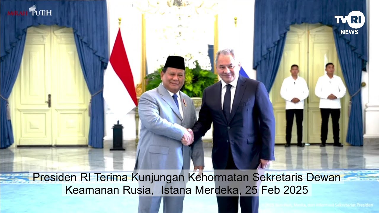 Presiden RI Terima Kunjungan Kehormatan Sekretaris Dewan Keamanan Rusia, Istana Merdeka, 25 Feb 2025