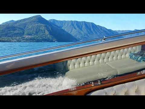 italian water taxi at como italy youtube