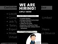 🔥Hiring for Customer Support Executive - Mumbai ₹2.7-₹5 LPA Fresher Apply Now #fresher #shorts #job