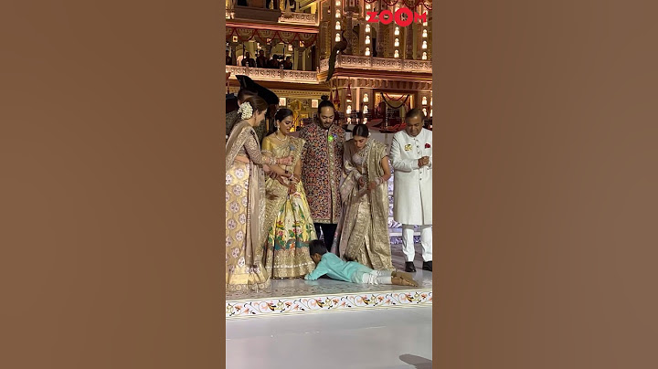 Akash Ambani’s son Prithvi FALLS on stage in front of media during Anant-Radhika’s reception 😱